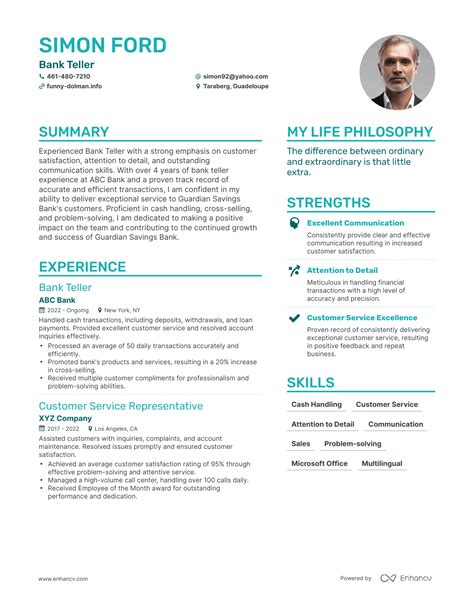 Bank Teller Resume (2024 Detailed Guide and Example).
